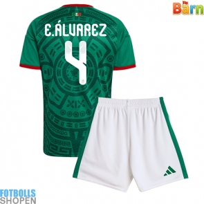 Billiga Mexiko Edson Alvarez #4 Hemmatröja Barn VM 2026 Kortärmad (+ Korta byxor)